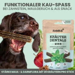 Noms+ Kräuter Dentals Für Hunde -Tier Futter Profi Geschaft nomsplus kraeuter dentals hunde3