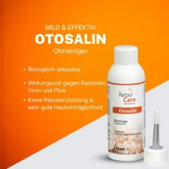 ReboCare Otosalin Ohrreiniger -Tier Futter Profi Geschaft rebocare otosalin tiere2