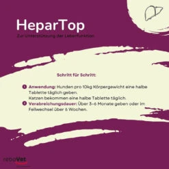ReboTabs HEPARTop Für Hunde 10 ReboTabs HEPARTop Für Hunde -Tier Futter Profi Geschaft rebotabs hepartop3