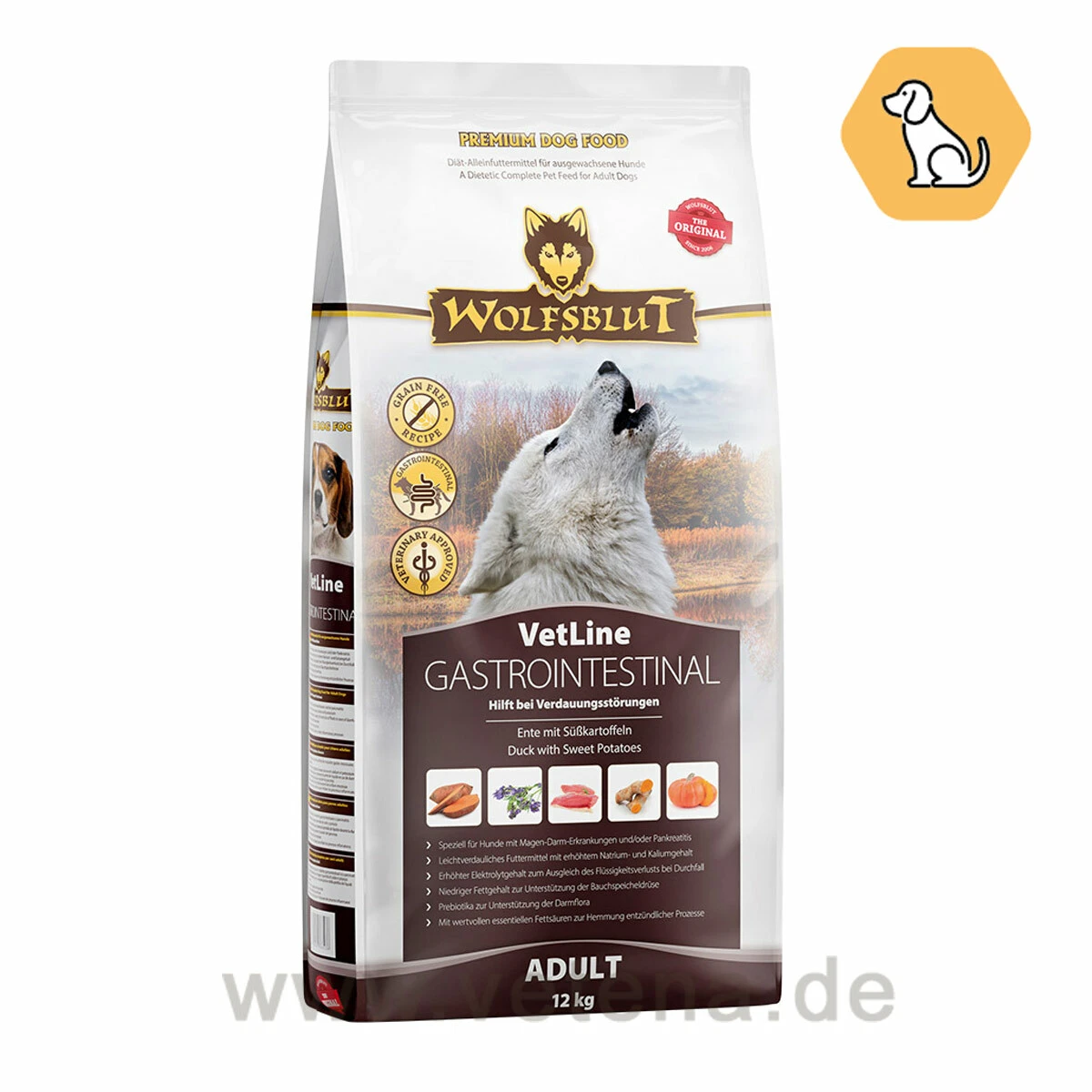 Wolfsblut VetLine Gastrointestinal Trockenfutter Für Hunde 3 Wolfsblut VetLine Gastrointestinal Trockenfutter Für Hunde